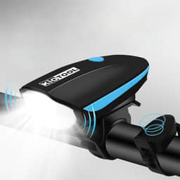 Đèn xe đạp thể thao Kiotool siêu sáng có còi pin sạc USB