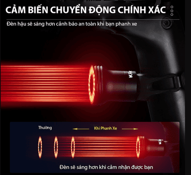 Đèn hậu chống thấm nước cho xe đạp - Giá tốt, bền đẹp, nhỏ gọn, hiện đại
